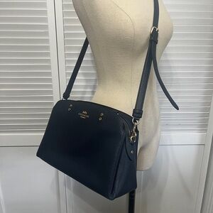 Navy Coach Mini Lillie Carryall Purse